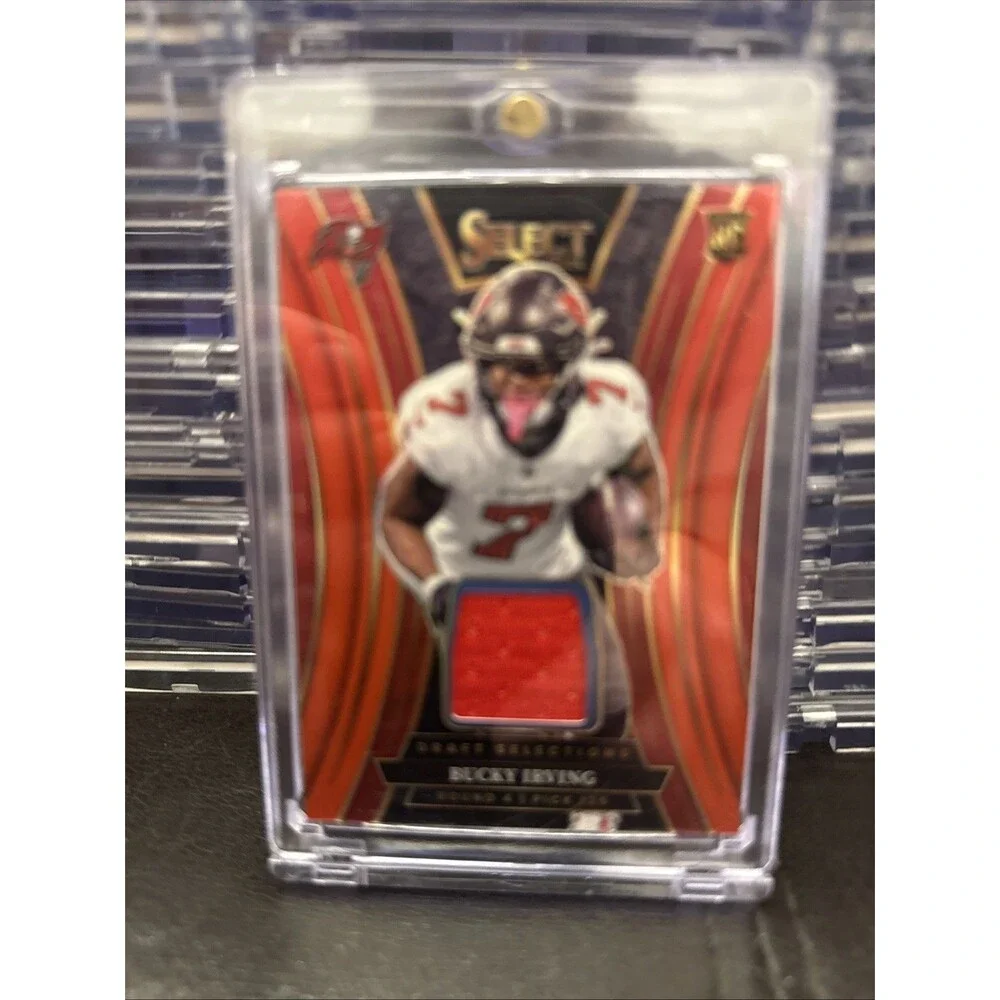 2024 Panini Select Bucky Irving Draft Selections Patch RED RC Color Match🔥🔥